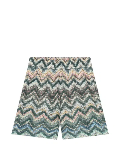 Missoni Zig-zag Swim Shorts In Multi