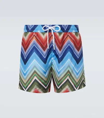 Missoni Zig Zag Swim Trunks In Multi