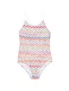 Missoni Zig-zag Swimsuit In Multi
