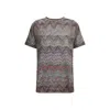Missoni Zig Zag T-shirt In Brown