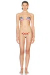Missoni Zig Zag Triangle Bikini Set In Pink