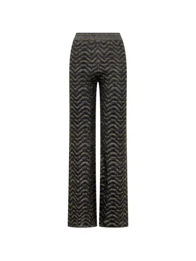 Missoni Zig Zag Trousers In Black