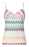 Missoni Zig Zag V-neck Tank Top In Multi