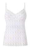Missoni Zig Zag V-neck Tank Top In White