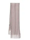 Missoni Fringed Zigzag Pattern Scarf In Multicolour