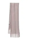 Missoni Fringed Zigzag Pattern Scarf In Multicolour