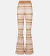 Shop Missoni Zig Zag Wide-leg Pants In Multibeigepinklight Base