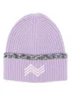 Missoni Zig Zag Wool Beanie In Purple