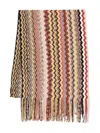 Missoni Zig-zag Wool Fringed Scarf Accessories In Multi