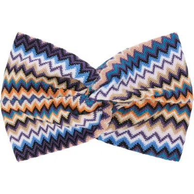 Missoni Zig Zag Wool Headband In Multi