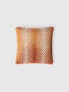 Missoni Kissen Ziggy 40x40 Cm Aus Viskosemischgewebe Mit Zickzacklinien In Orange Multicoloured