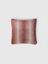 Missoni Ziggy 40x40 Cm Viscose Blend Zigzag Cushion In Red,multicoloured