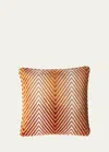 Missoni Kissen Ziggy 40x40 Cm Aus Viskosemischgewebe Mit Zickzacklinien In Orange Multicolor