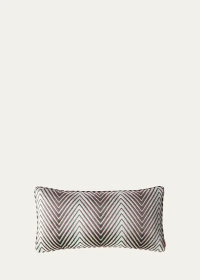 Missoni Ziggy Cushion In Purple  Multicoloured
