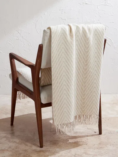 Missoni Ziggy Fringe-trimmed Wool And Cashmere-blend Throw In White