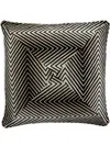 Missoni Ziggy Logo-tag Cushion In Black