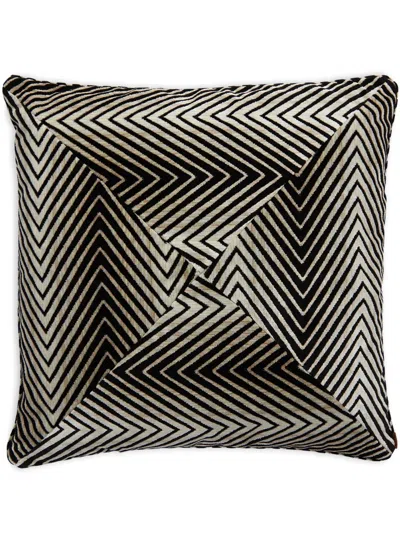 MISSONI ZIGGY LOGO-TAG CUSHION