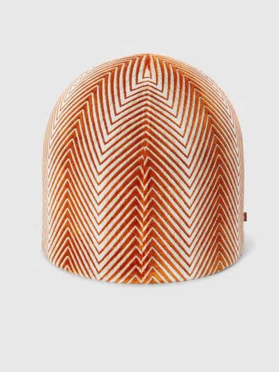 Missoni Ziggy Pouf 50x50 Cm In Orange