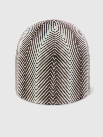 Missoni Ziggy Pouf 50x50 Cm In Gray