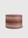 Missoni Ziggy Pouffe In Red,multicoloured