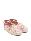 Missoni Zigzag Ankle Strap Ballerinas In Multi