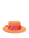 Missoni Zigzag-band Fedora In Orange