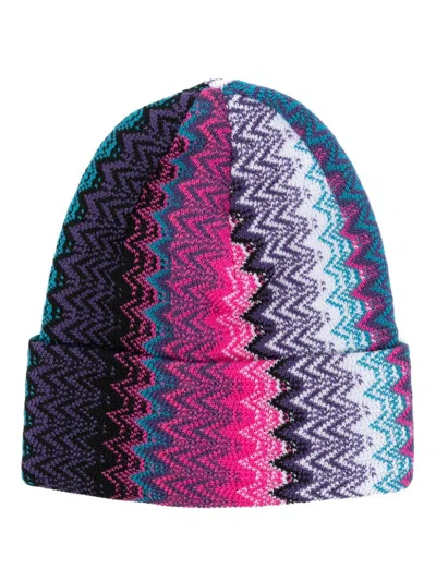 Missoni Zigzag Beanie In Multicolor