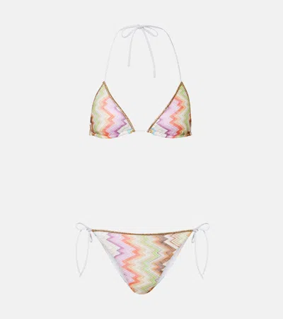 Missoni Zigzag Bikini In Animal Print