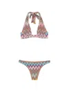 Missoni Zigzag-patterned Bikini In Multi