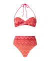 Missoni Zigzag Bikini Set In Red