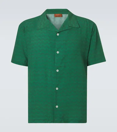 Missoni Zigzag Bowling Shirt In Multi