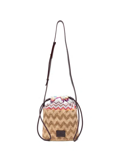 Missoni Zig Zag Bucket Bag Crossbody Bags Multicolor