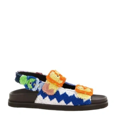 Missoni Zigzag Buckle Sandals In Multi