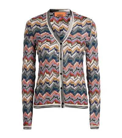 Missoni Zigzag Button-up Cardigan In Multi