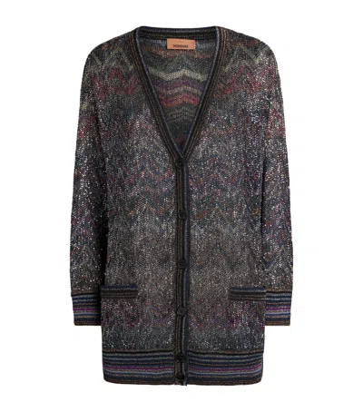 MISSONI ZIGZAG BUTTON-UP CARDIGAN