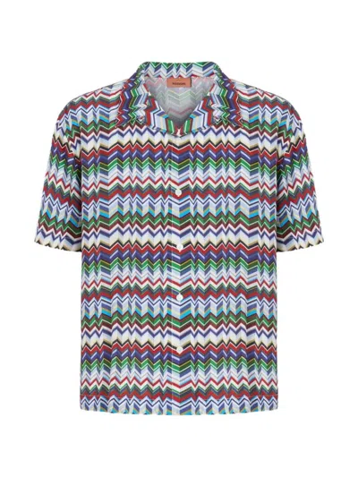 Missoni Zigzag Button-up Shirt In Multi