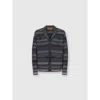 Missoni Zigzag Cardigan In Pure Wool In Gray