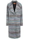 Missoni Zigzag Coat In Blue