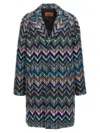 Missoni Multicolor Triple Breasted Trench Coat