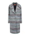 Missoni Zigzag Coat In Gray