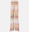 Missoni Multicolor Orange Casual Pants In Multicoloured