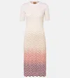 Missoni Zigzag Cotton-blend Midi Dress In Multicoloured