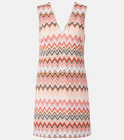 MISSONI ZIGZAG COTTON-BLEND MINIDRESS