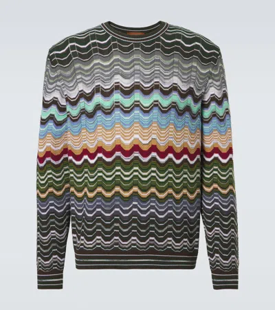Missoni Zigzag Cotton-blend Sweater In Multi
