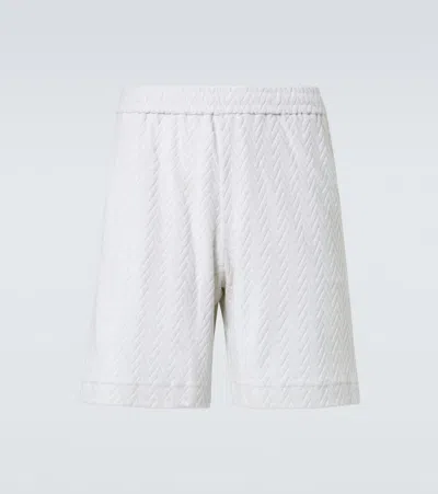 Missoni Zigzag Cotton-blend Terry Shorts In White