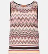 Missoni Zigzag Cotton-blend Top In Multicoloured