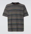 Missoni Man T-shirt Midnight Blue Size Xxl Cotton In Multicoloured