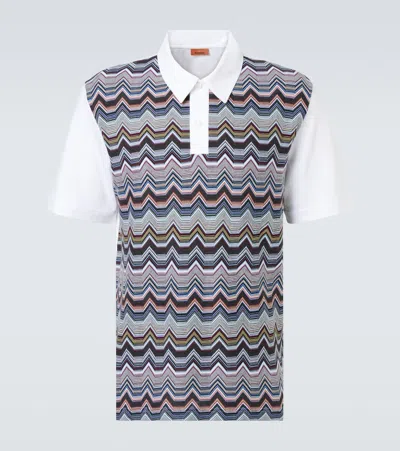 MISSONI ZIGZAG COTTON POLO SHIRT