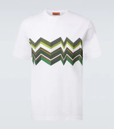 Missoni Zigzag-print-detail T-shirt In White