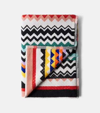 Missoni Zigzag Cotton Terry Bath Mat In Pink